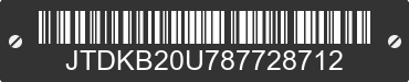 2008 TOYOTA PRIUS JTDKB20U787728712 VIN decoded