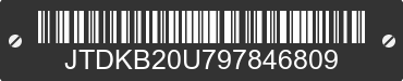 2009 TOYOTA PRIUS JTDKB20U797846809 VIN decoded
