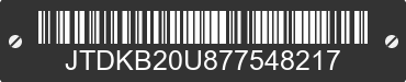 2007 TOYOTA PRIUS JTDKB20U877548217 VIN decoded