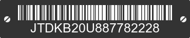 2008 TOYOTA Prius JTDKB20U887782228 VIN decoded