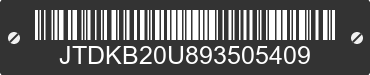 2009 TOYOTA PRIUS JTDKB20U893505409 VIN decoded