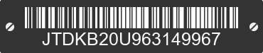 2006 TOYOTA PRIUS JTDKB20U963149967 VIN decoded