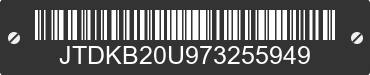 2007 TOYOTA Prius JTDKB20U973255949 VIN decoded