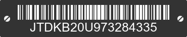 2007 TOYOTA PRIUS JTDKB20U973284335 VIN decoded