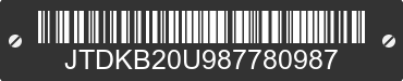 2008 TOYOTA PRIUS JTDKB20U987780987 VIN decoded