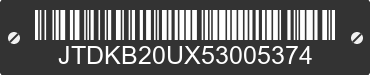 2005 TOYOTA PRIUS JTDKB20UX53005374 VIN decoded