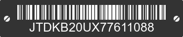 2007 TOYOTA PRIUS JTDKB20UX77611088 VIN decoded