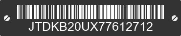 2007 TOYOTA PRIUS JTDKB20UX77612712 VIN decoded