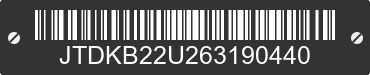 2006 TOYOTA PRIUS JTDKB22U263190440 VIN decoded