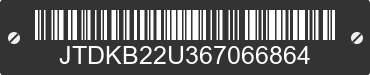 2006 TOYOTA PRIUS JTDKB22U367066864 VIN decoded