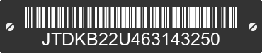 2006 TOYOTA PRIUS JTDKB22U463143250 VIN decoded