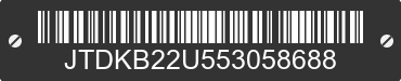 2005 TOYOTA Prius JTDKB22U553058688 VIN decoded