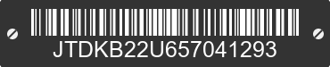 2005 TOYOTA PRIUS JTDKB22U657041293 VIN decoded