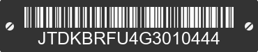 2016 TOYOTA Prius JTDKBRFU4G3010444 VIN decoded