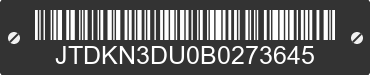 2011 TOYOTA PRIUS JTDKN3DU0B0273645 VIN decoded