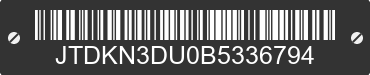 2011 TOYOTA PRIUS JTDKN3DU0B5336794 VIN decoded