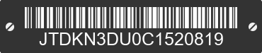 2012 TOYOTA PRIUS JTDKN3DU0C1520819 VIN decoded