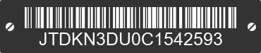 2012 TOYOTA Prius JTDKN3DU0C1542593 VIN decoded