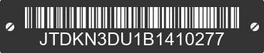 2011 TOYOTA PRIUS JTDKN3DU1B1410277 VIN decoded
