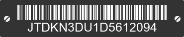 2013 TOYOTA Prius JTDKN3DU1D5612094 VIN decoded