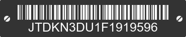2015 TOYOTA Prius JTDKN3DU1F1919596 VIN decoded