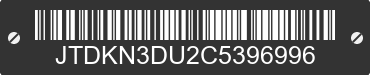2012 TOYOTA Prius JTDKN3DU2C5396996 VIN decoded