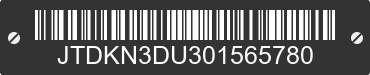 0 TOYOTA Prius JTDKN3DU301565780 VIN decoded