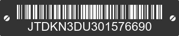 0 TOYOTA Prius JTDKN3DU301576690 VIN decoded