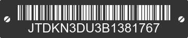 2011 TOYOTA PRIUS JTDKN3DU3B1381767 VIN decoded