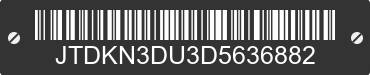 2013 TOYOTA Prius JTDKN3DU3D5636882 VIN decoded