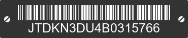 2011 TOYOTA Prius JTDKN3DU4B0315766 VIN decoded