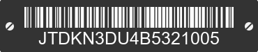 2011 TOYOTA Prius JTDKN3DU4B5321005 VIN decoded