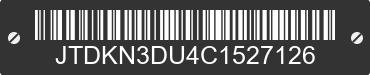 2012 TOYOTA PRIUS JTDKN3DU4C1527126 VIN decoded