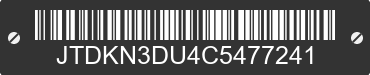 2012 TOYOTA Prius JTDKN3DU4C5477241 VIN decoded