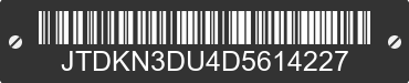 2013 TOYOTA Prius JTDKN3DU4D5614227 VIN decoded