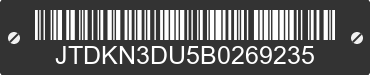 2011 TOYOTA PRIUS JTDKN3DU5B0269235 VIN decoded