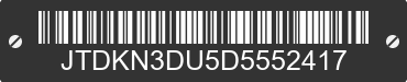 2013 TOYOTA Prius JTDKN3DU5D5552417 VIN decoded