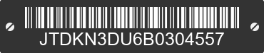 2011 TOYOTA Prius JTDKN3DU6B0304557 VIN decoded