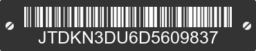 2013 TOYOTA PRIUS JTDKN3DU6D5609837 VIN decoded