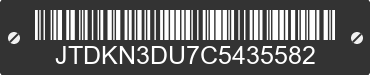 2012 TOYOTA Prius JTDKN3DU7C5435582 VIN decoded