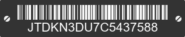 2012 TOYOTA Prius JTDKN3DU7C5437588 VIN decoded