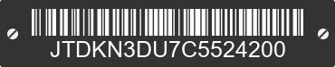 2012 TOYOTA Prius JTDKN3DU7C5524200 VIN decoded
