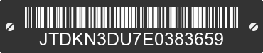 2014 TOYOTA PRIUS JTDKN3DU7E0383659 VIN decoded