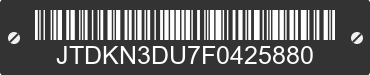 2015 TOYOTA Prius JTDKN3DU7F0425880 VIN decoded