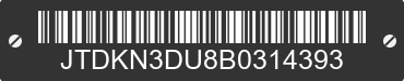 2011 TOYOTA PRIUS JTDKN3DU8B0314393 VIN decoded