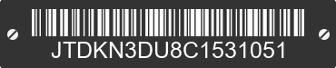 2012 TOYOTA Prius JTDKN3DU8C1531051 VIN decoded