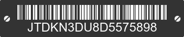 2013 TOYOTA Prius JTDKN3DU8D5575898 VIN decoded