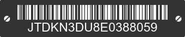 2014 TOYOTA PRIUS JTDKN3DU8E0388059 VIN decoded