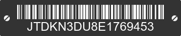 2014 TOYOTA PRIUS JTDKN3DU8E1769453 VIN decoded