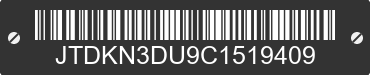 2012 TOYOTA Prius JTDKN3DU9C1519409 VIN decoded